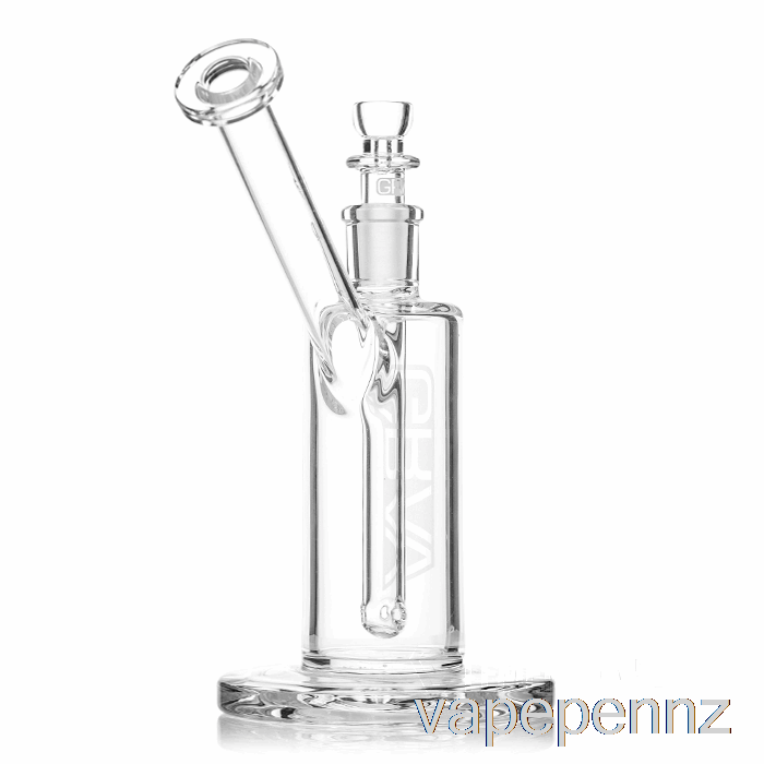 GRAV Medium Upright Bubbler Black / Clear VAPE NZ